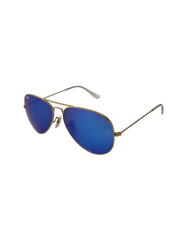 Ray Ban Aviator Azul espejo Dorado Gota Rb3025 112/17