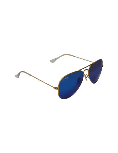 Ray Ban Aviator Azul espejo Dorado Gota Rb3025 112/17