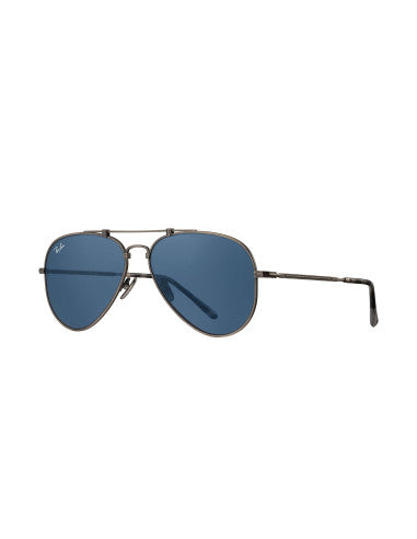 Ray Ban Aviator Titanium Blue Classic Pewter Rb8125 9138t0