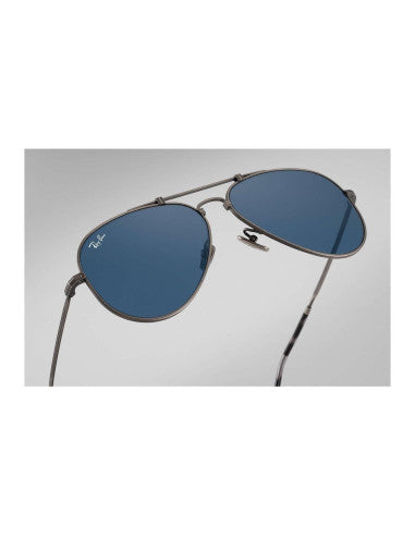 Ray Ban Aviator Titanium Blue Classic Pewter Rb8125 9138t0
